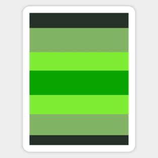 Green Stripe Sticker